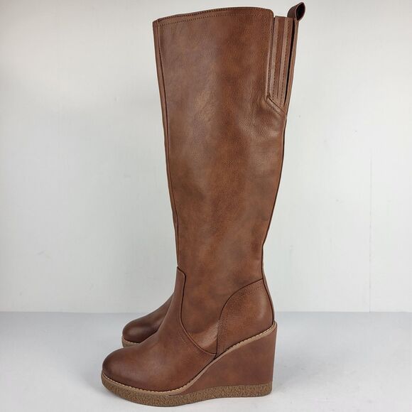 Zodiac Women’s Iggy Wedge Knee High Brown Boot Size 6.5 M - Picture 3 of 15